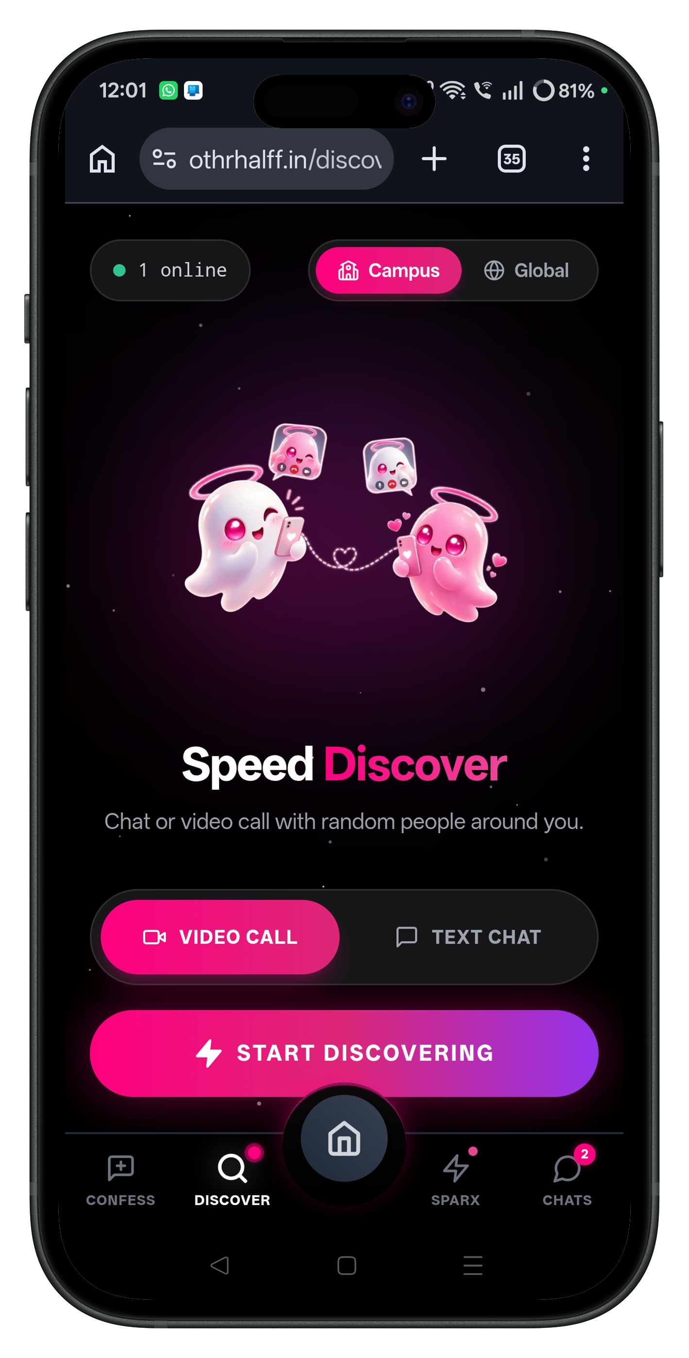 Othrhalff Speed Discover real-time matching